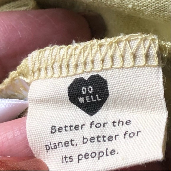 Madewell Linen Blend Muscle Tank Yellow XXL - Picture 9 of 10